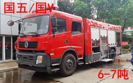国五东风7吨泡沫消防车图片